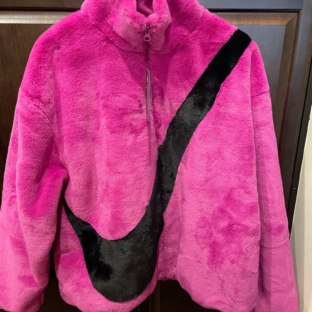 New with tags! Nike faux fur jacket! Rare!